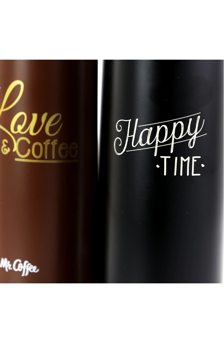 Mr. Coffee Luster Javelin 3 Piece 16 Ounce Stainless Steel Thermal Travel Bottle Set in Assorted Colors, Alternate, color, Assorted