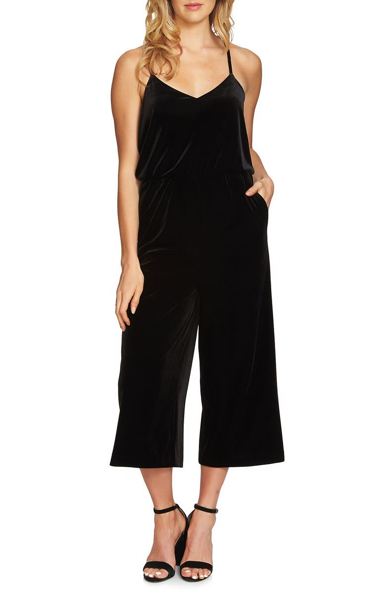 1.STATE Velvet Culotte Jumpsuit, Main, color, 