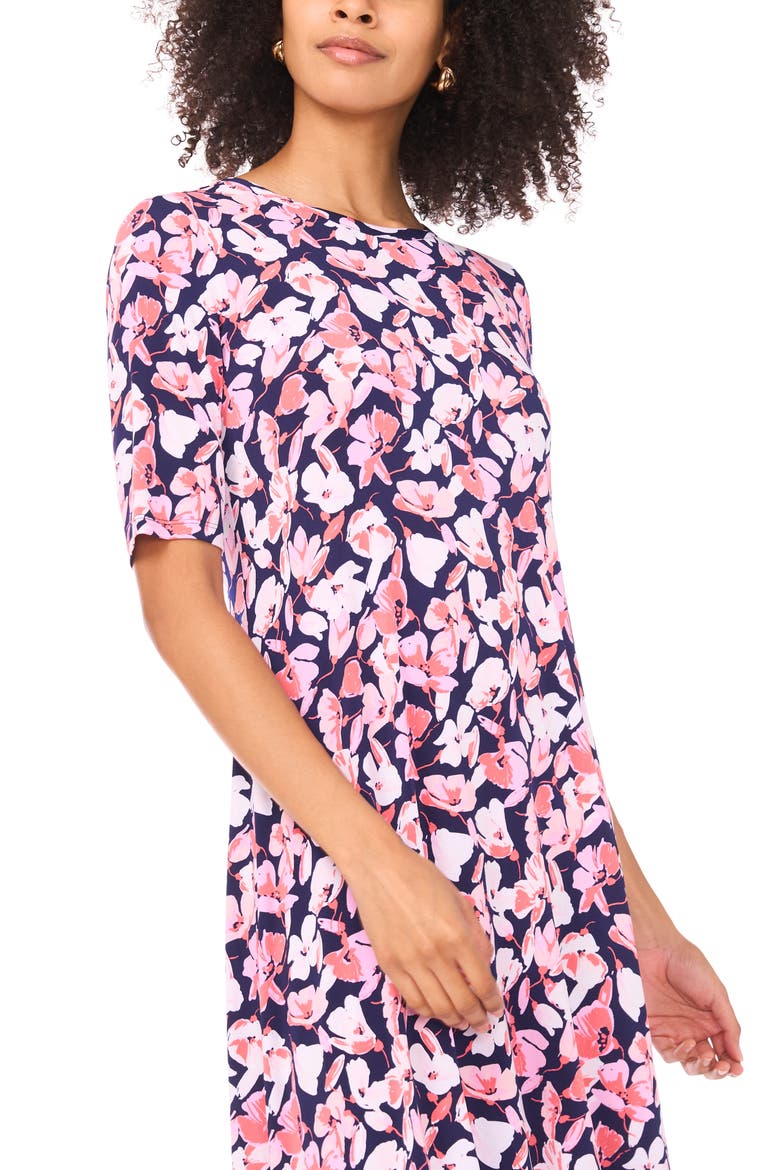 Floral Print Maxi Dress, Alternate, color, CLASSIC NAVY