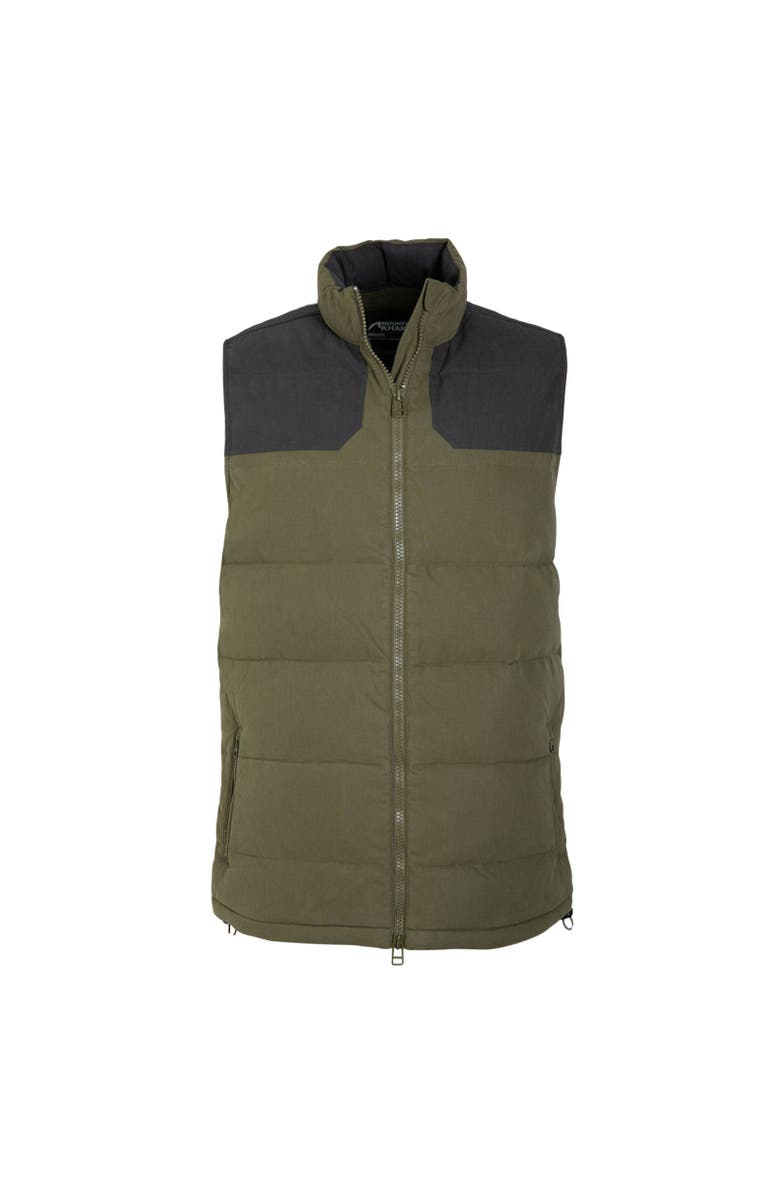 Mountain Khakis Ryker Peak Down Vest, Main, color, Forest Moss