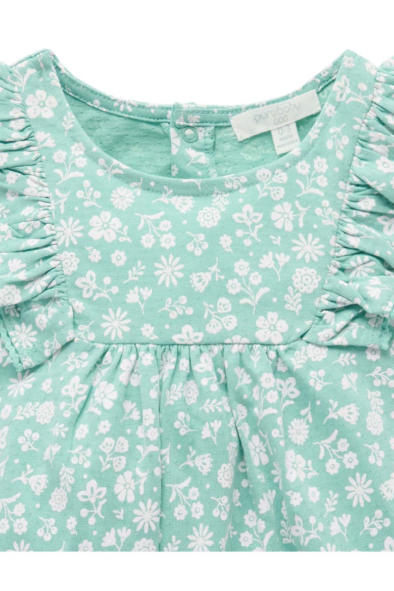 Ruffle Shortie Romper & Headband Set, Alternate, color, Silhouette Print