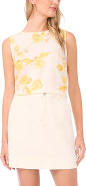 Vince Camuto Print Sleeveless Top