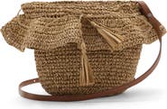 MANGO TEEN Straw Bucket Bag