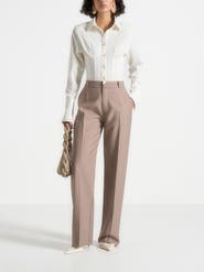 Manière De Voir Doria Tailored Trousers With Waistband Detail