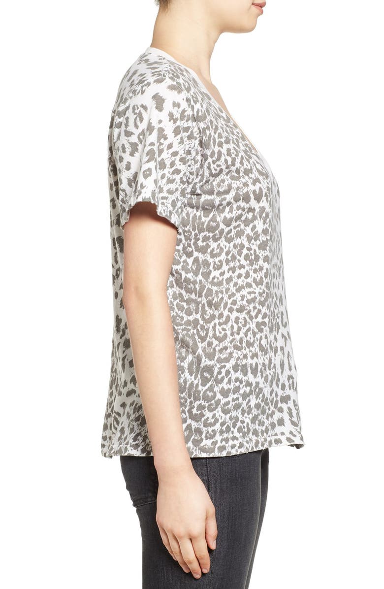 Current/Elliott Cheetah Print Cotton Tee, Alternate, color, 