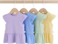 NEXT Assorted 4-Pack Ruffle Hem Tees