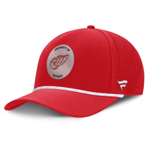 Men
s Fanatics Red Detroit Red Wings Centennial Pinched Front Adjustable Hat