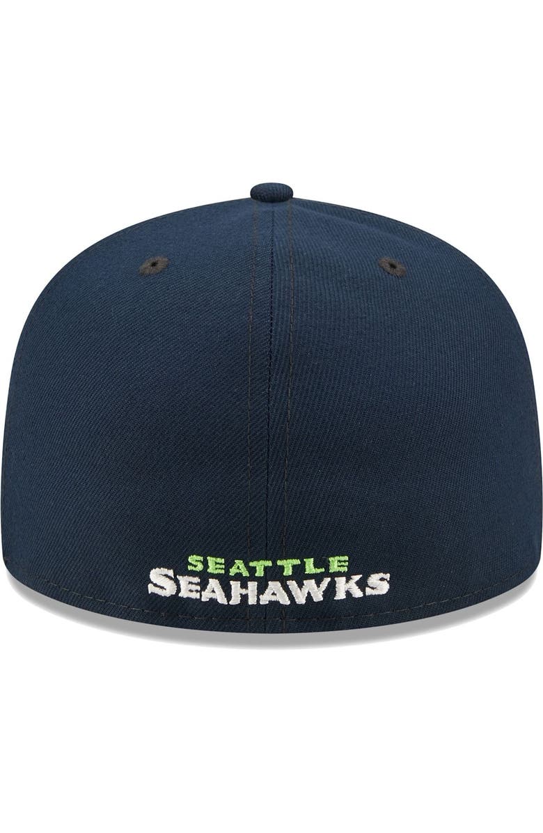 New Era Men's New Era College Navy Seattle Seahawks Flawless 59FIFTY Fitted Hat, Alternate, color, 