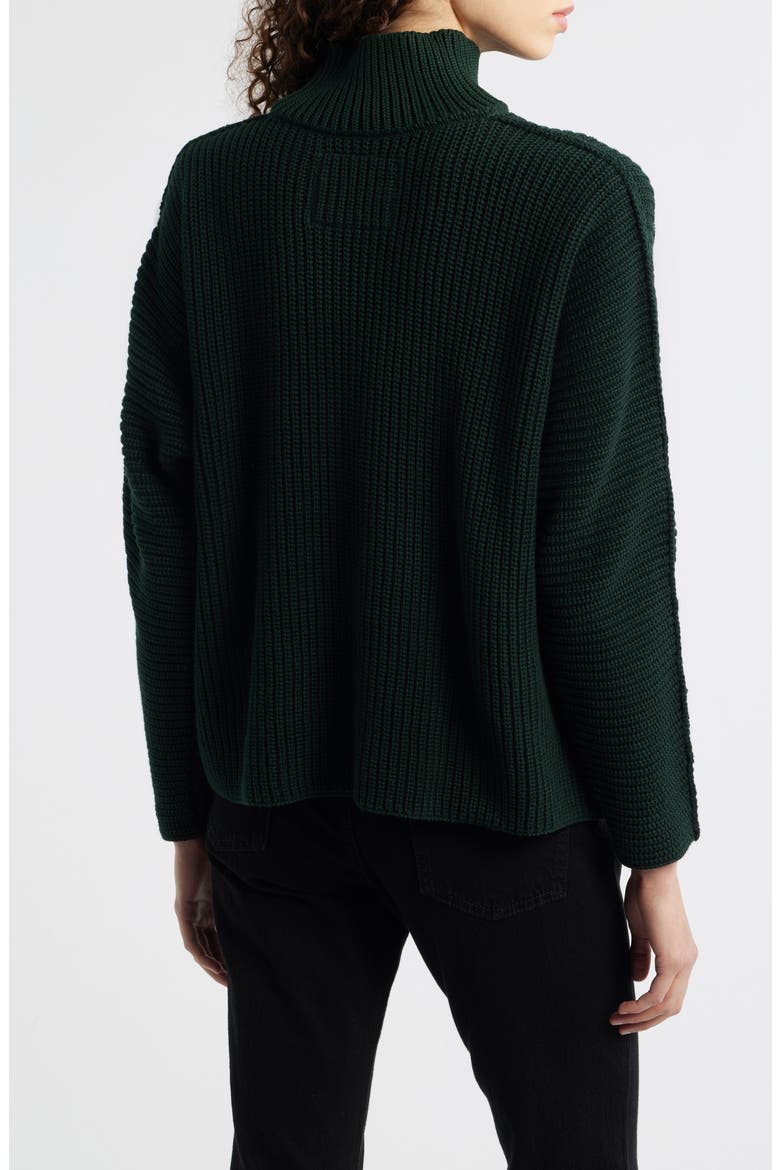 Montecito Turtleneck Sweater, Alternate, color, BRISTISH RACING GREEN