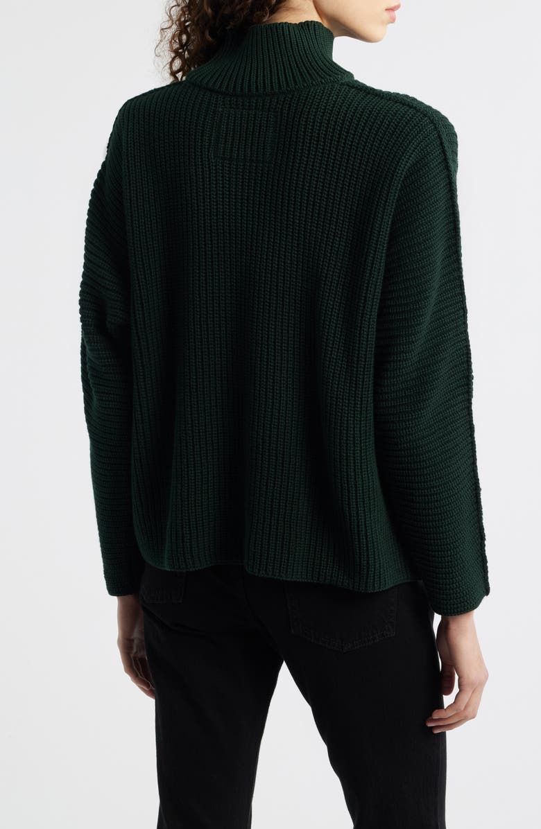 Frank & Eileen Montecito Mock Neck Cotton Sweater, Alternate, color, Bristish Racing Green