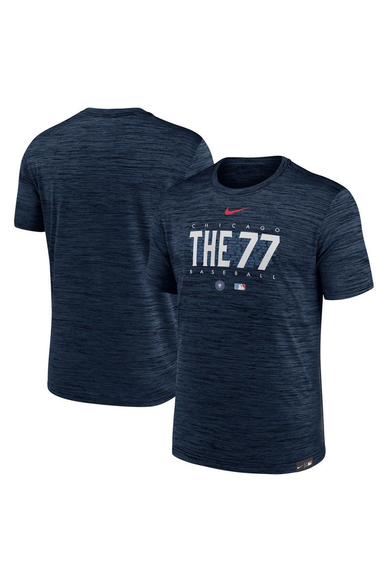 Men's Nike Navy Chicago Cubs City Connect Velocity Practice Performance T-Shirt, Main, color, Navy
