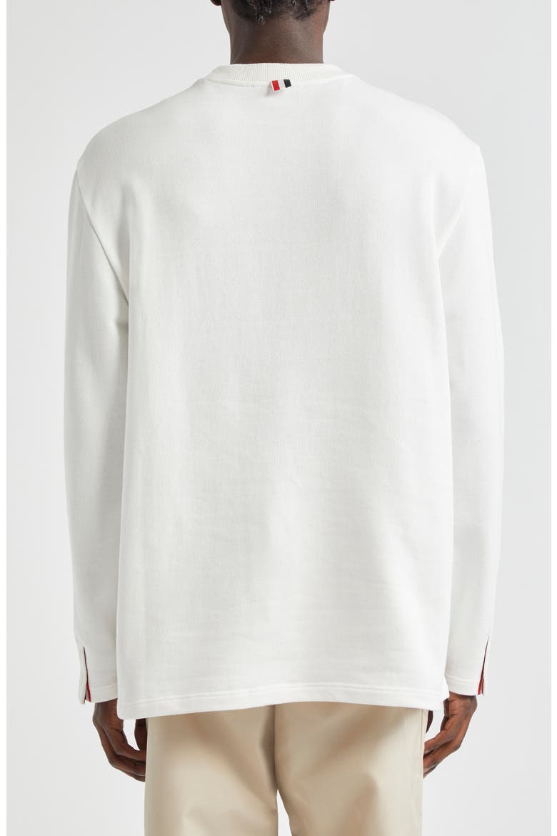 Oversize Cotton Sweatshirt, Alternate, color, NATURAL WHITE