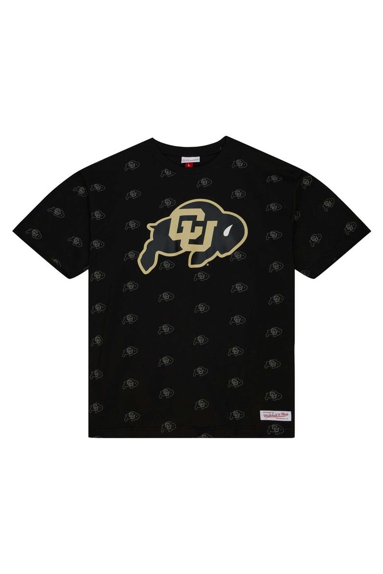 Men's Mitchell & Ness  Black Colorado Buffaloes Allover Print T-Shirt, Alternate, color, Black