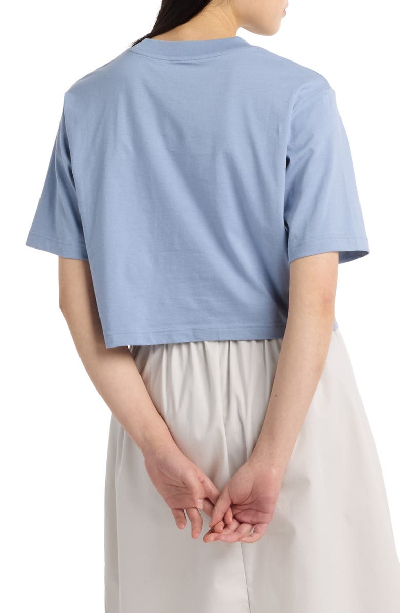 New Balance Heritage Relaxed Crop Logo Graphic T-Shirt, Alternate, color,