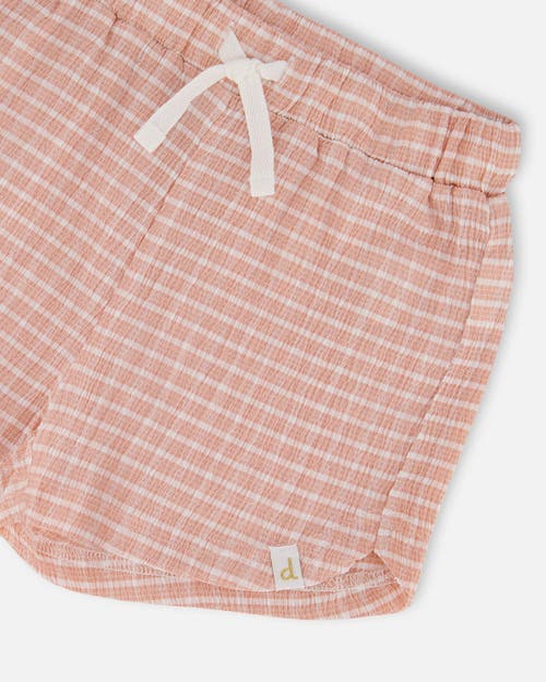 Deux Par Deux Little Girl's Crinkle Short Light Old Pink In Light Old Pink