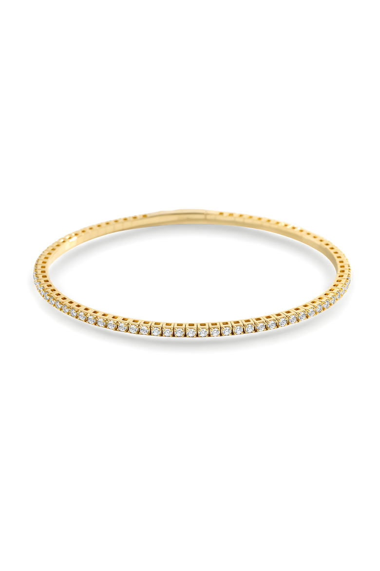 Flexible Diamond Tennis Bracelet, Main, color, 18k Gold Plated