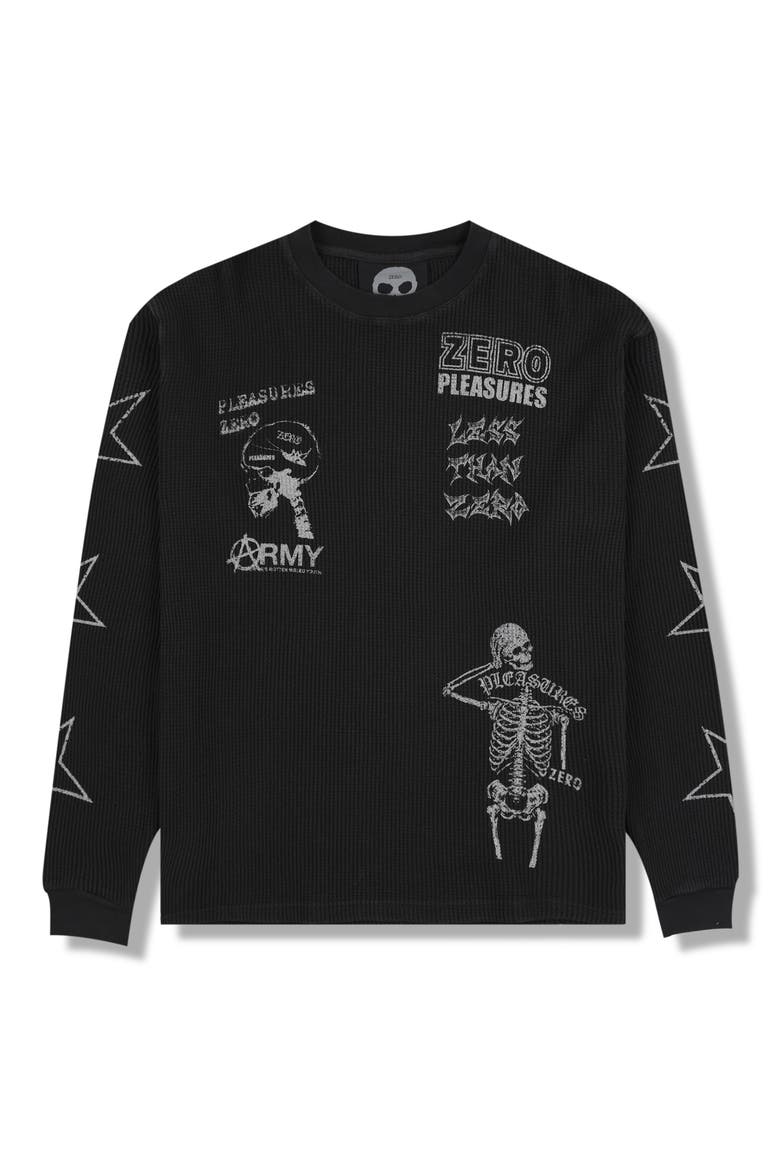 X Zero Skateboards Misled Thermal Graphic Long Sleeve T-Shirt (Men