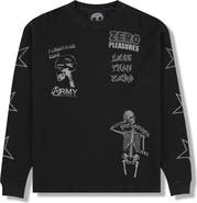 PLEASURES X Zero Skateboards Misled Thermal Graphic Long Sleeve T-Shirt