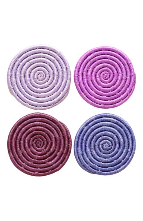 Solid Mixed Set of 4 Coasters