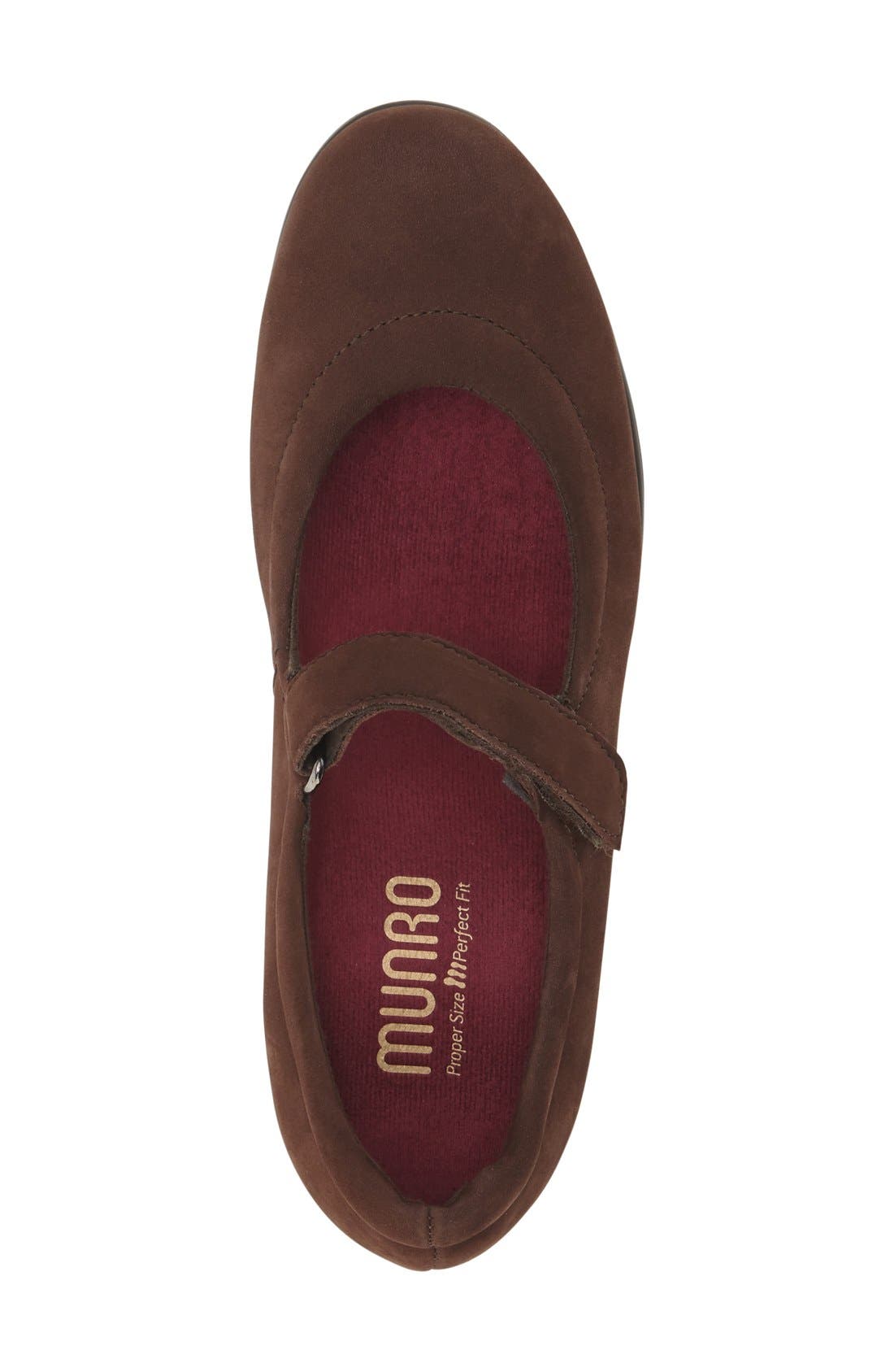 'Pia' Mary Jane, Alternate, color, BROWN NUBUCK LEATHER