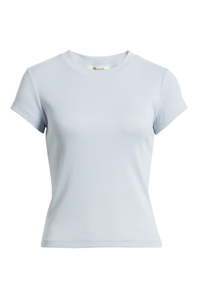 Supima® Cotton Rib T-Shirt, Alternate, color, CLEAR SKY