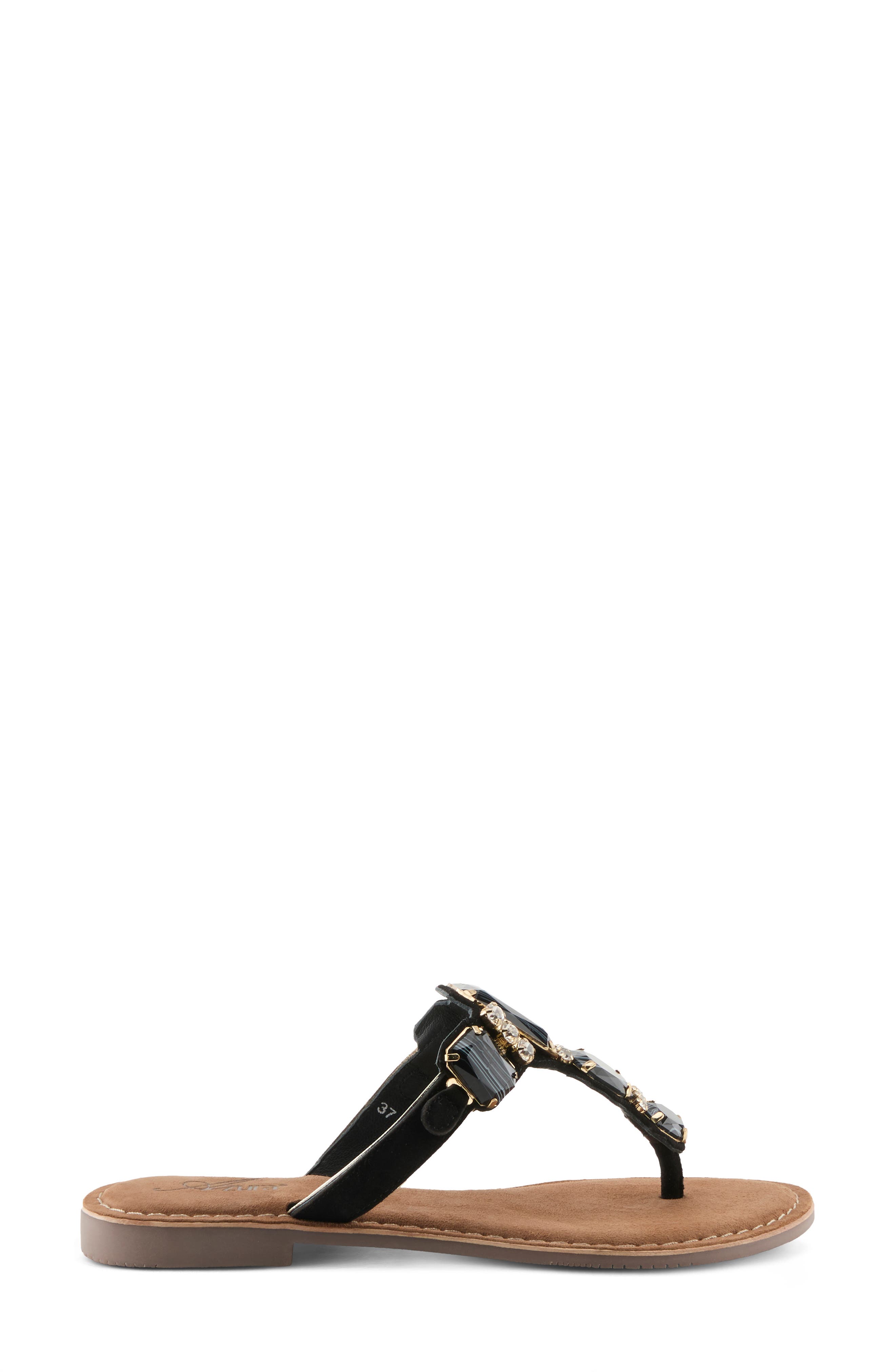 AZURA BY SPRING STEP Agates Sandal, Alternate, color, Black Suede