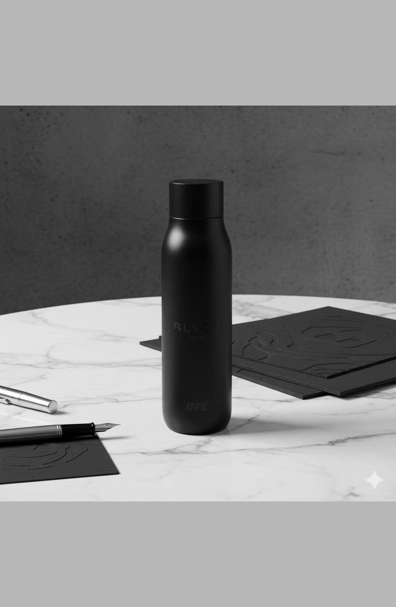 Blvck x UFC Water Bottle, Alternate, color, Black