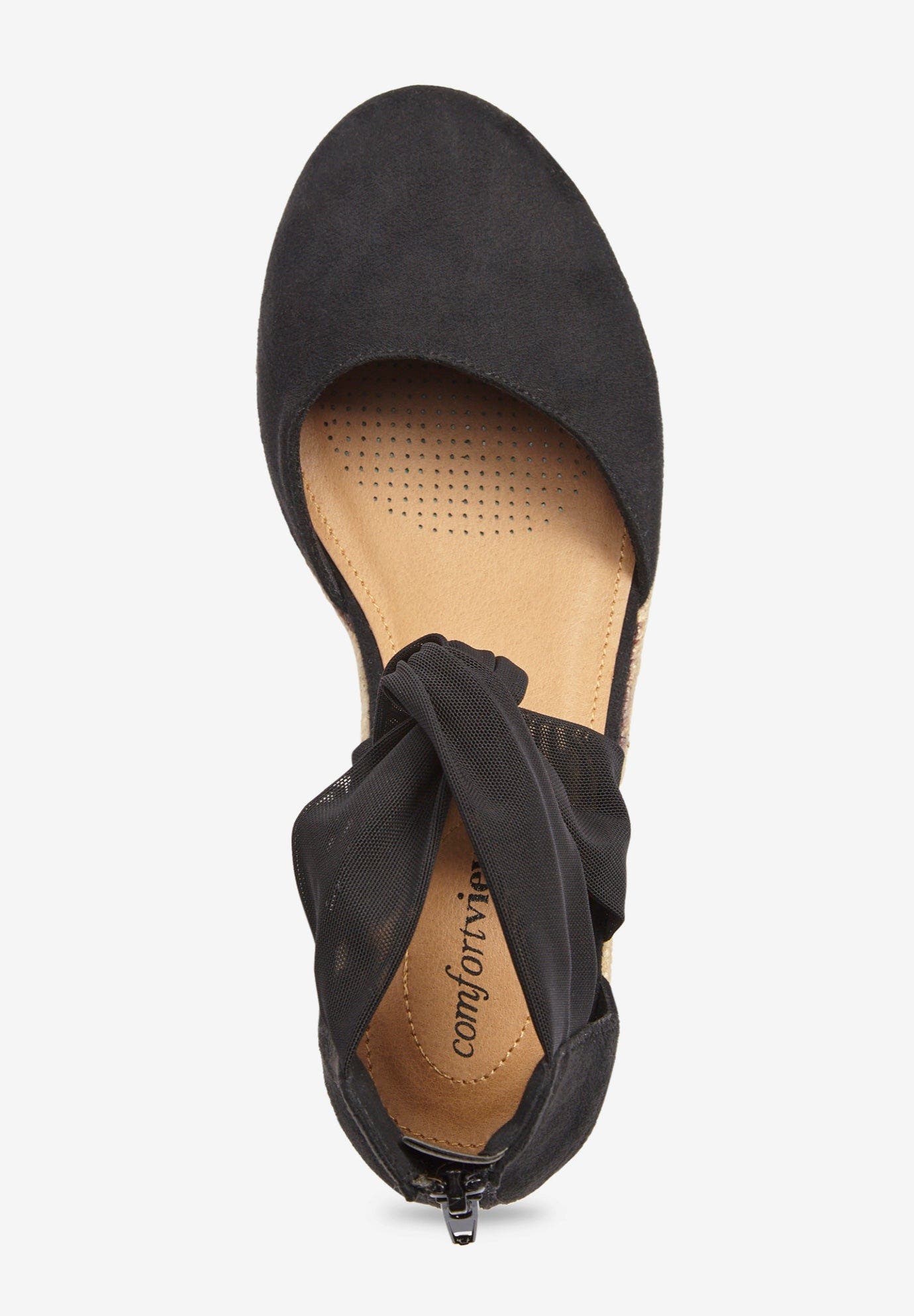 Comfortview The Sabine Espadrille, Alternate, color, Black