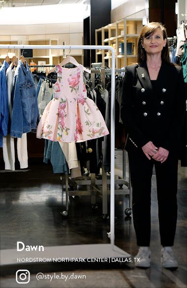 Baker by Ted Baker Kids' Airtex Floral Scuba Dress Nordstrom