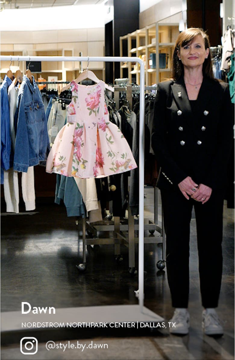 Kids' Airtex Floral Scuba Dress, sales video thumbnail