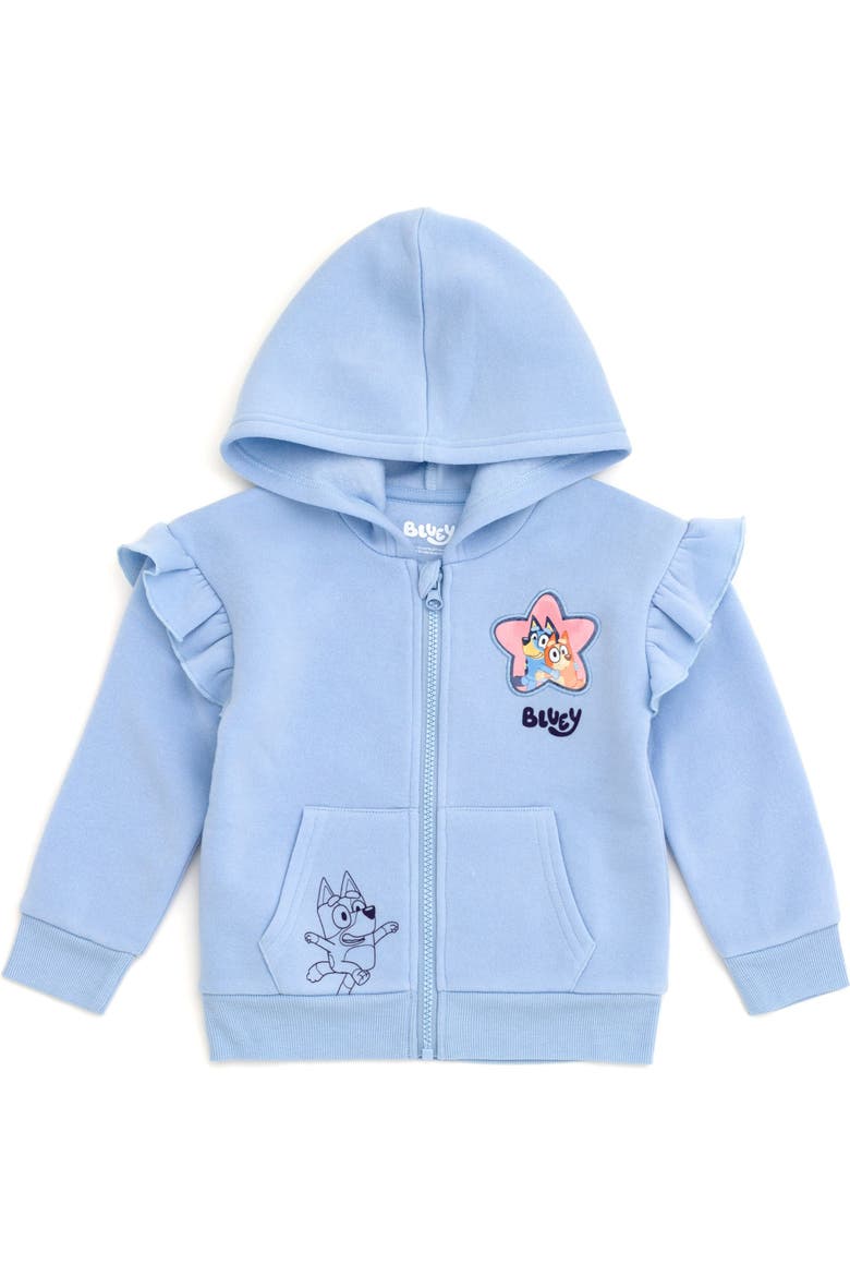 Zip-Up Hoodie T-Shirt and Pants Set, Alternate, color, Bluey Bingo Blue Navy