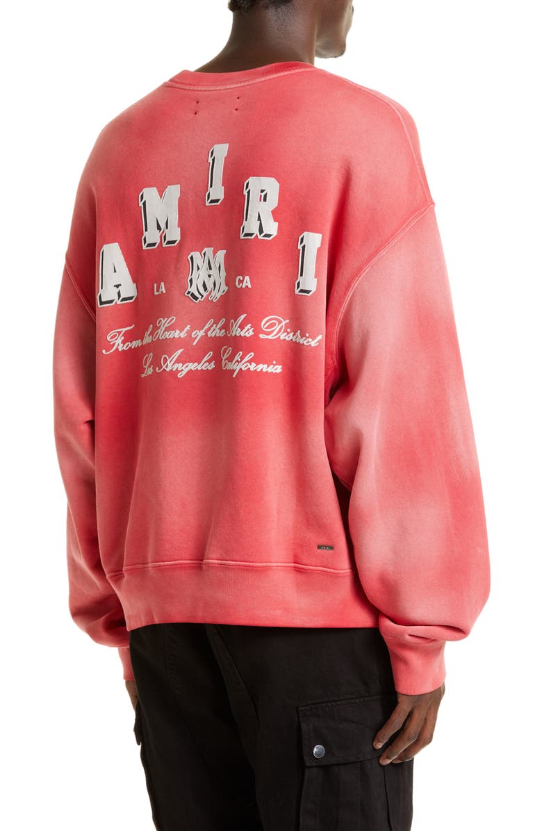 AMIRI Collegiate Logo Graphic Sweatshirt, Alternate, color,