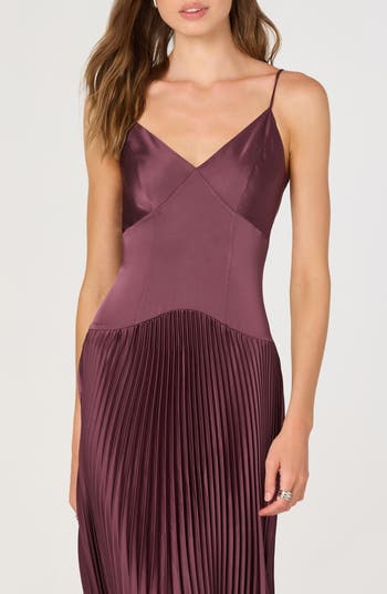Pleated Drop Waist Dress