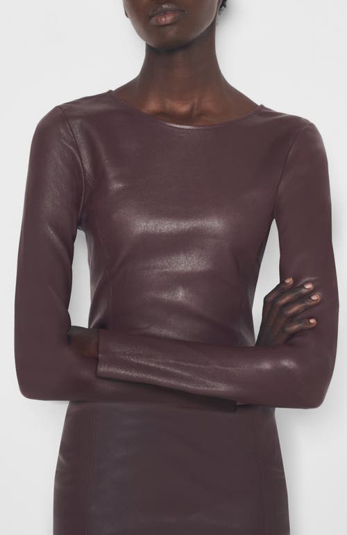 As By Df Mrs. Smith Stretch Leather Knee-length Dress In Brown
