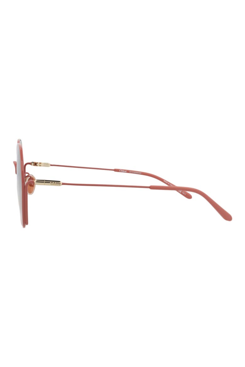 61mm Oversize Round Sunglasses, Alternate, color, PINK PINK BROWN