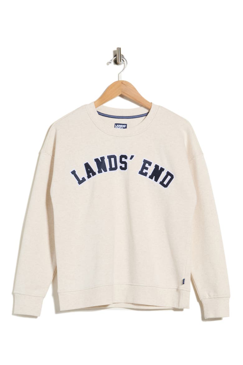 Logo Embroidered Sweatshirt, Alternate, color, OATMEAL HEATHER