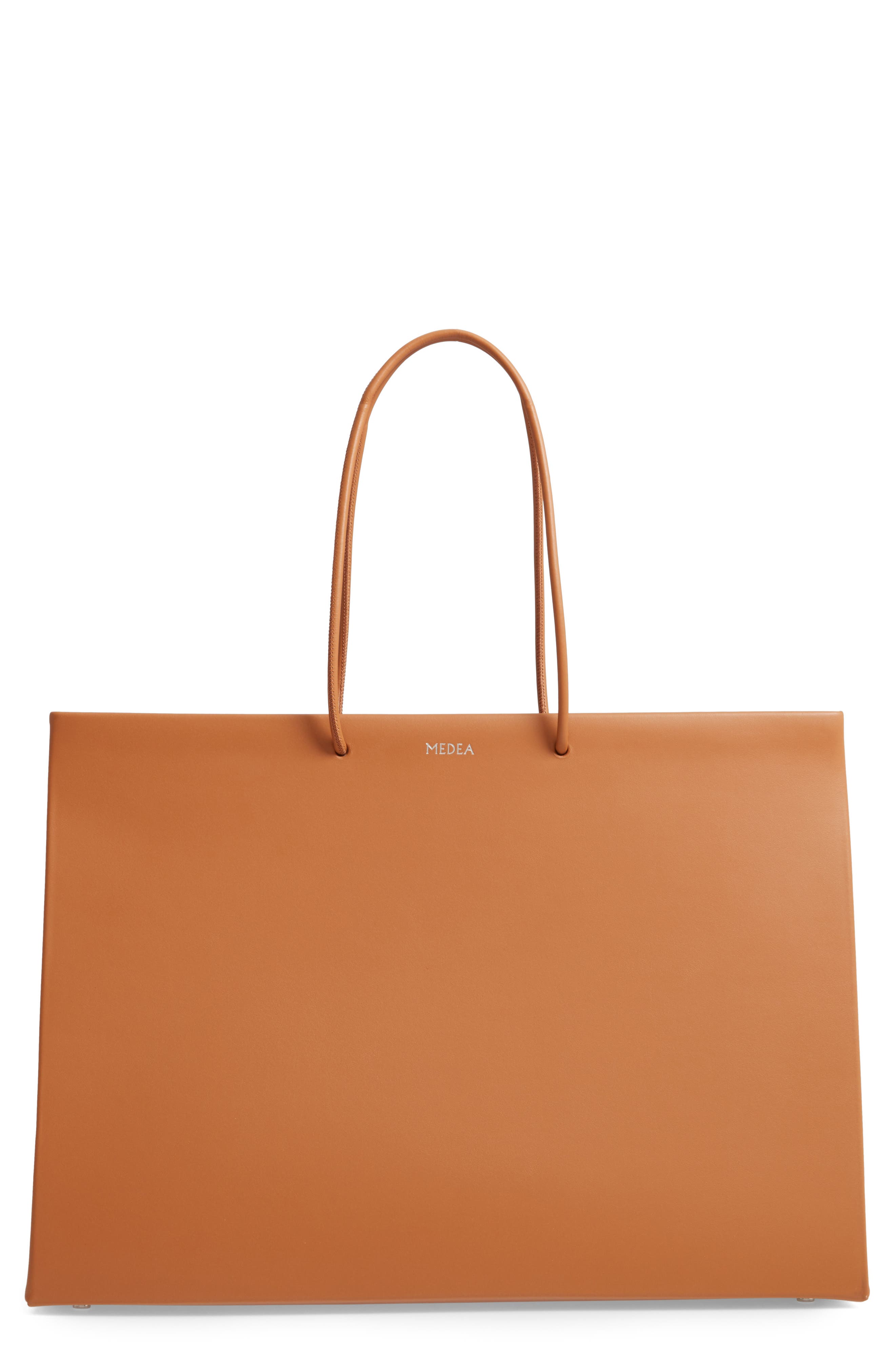 Medea Venti Prima Calfskin Leather Bag, Main, color, 