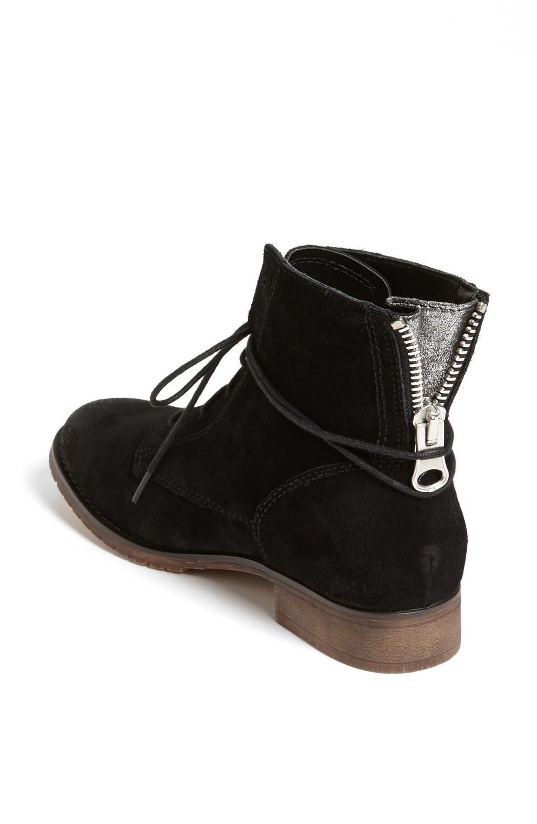 'Rawlings' Bootie, Alternate, color, BLACK SUEDE