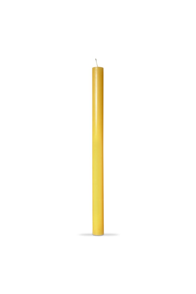 Color Studio Straight Taper Unscented Paraffin Wax Candle, Alternate, color, Yellow