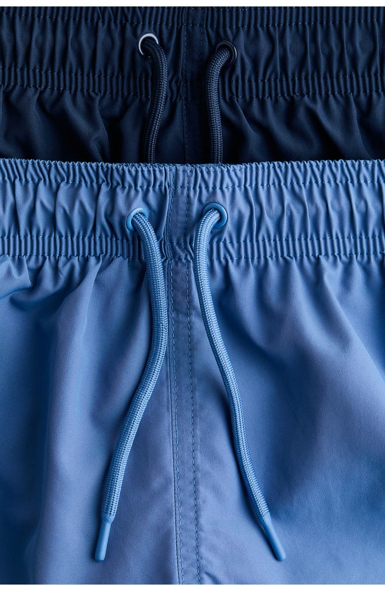 H&M 2-pack Swim Shorts, Alternate, color, Navy Blue/Blue