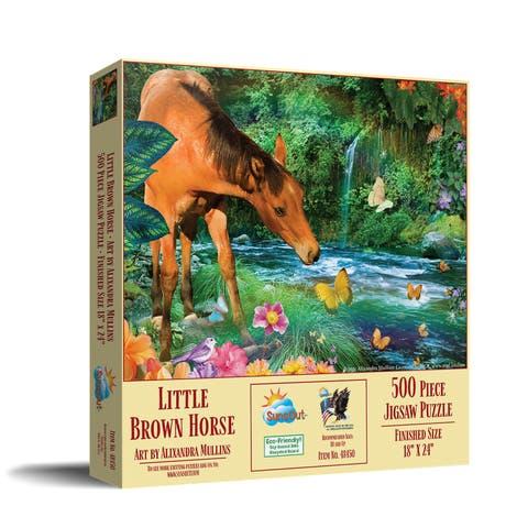 Little Brown Horse 500 piece Jigsaw Puzzle for Adults