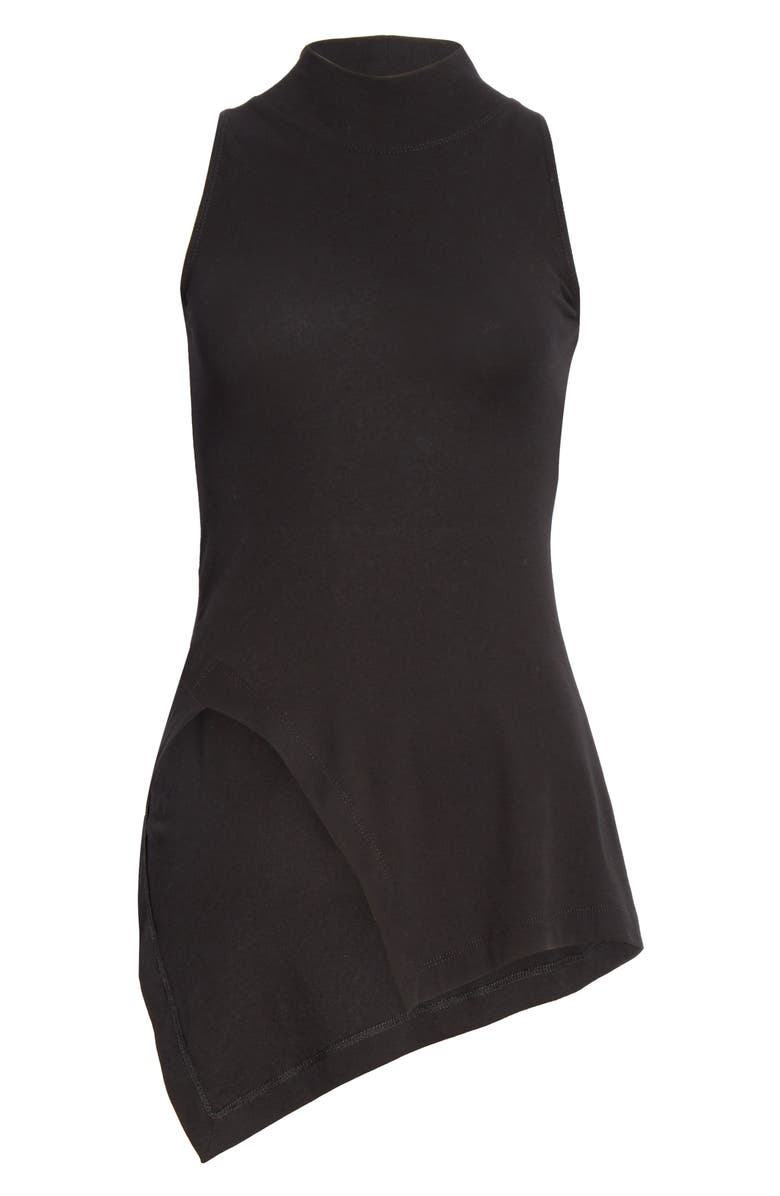 Rosetta Getty Asymmetrical Jersey Top, Alternate, color,