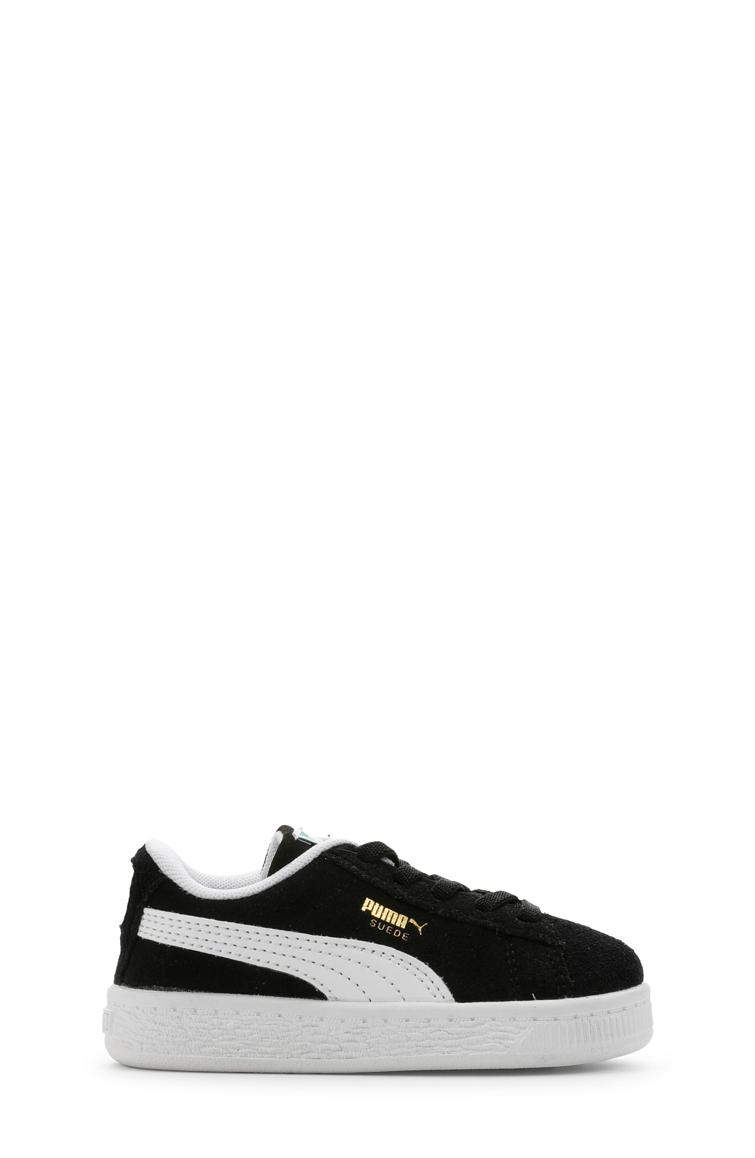 Kids' Suede Classic Sneaker, Alternate, color, PUMA BLACK/ PUMA WHITE