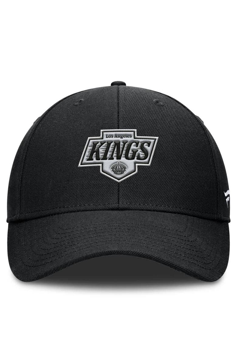 FANATICS Men's Fanatics Black Los Angeles Kings Core Adjustable Hat, Alternate, color, Black