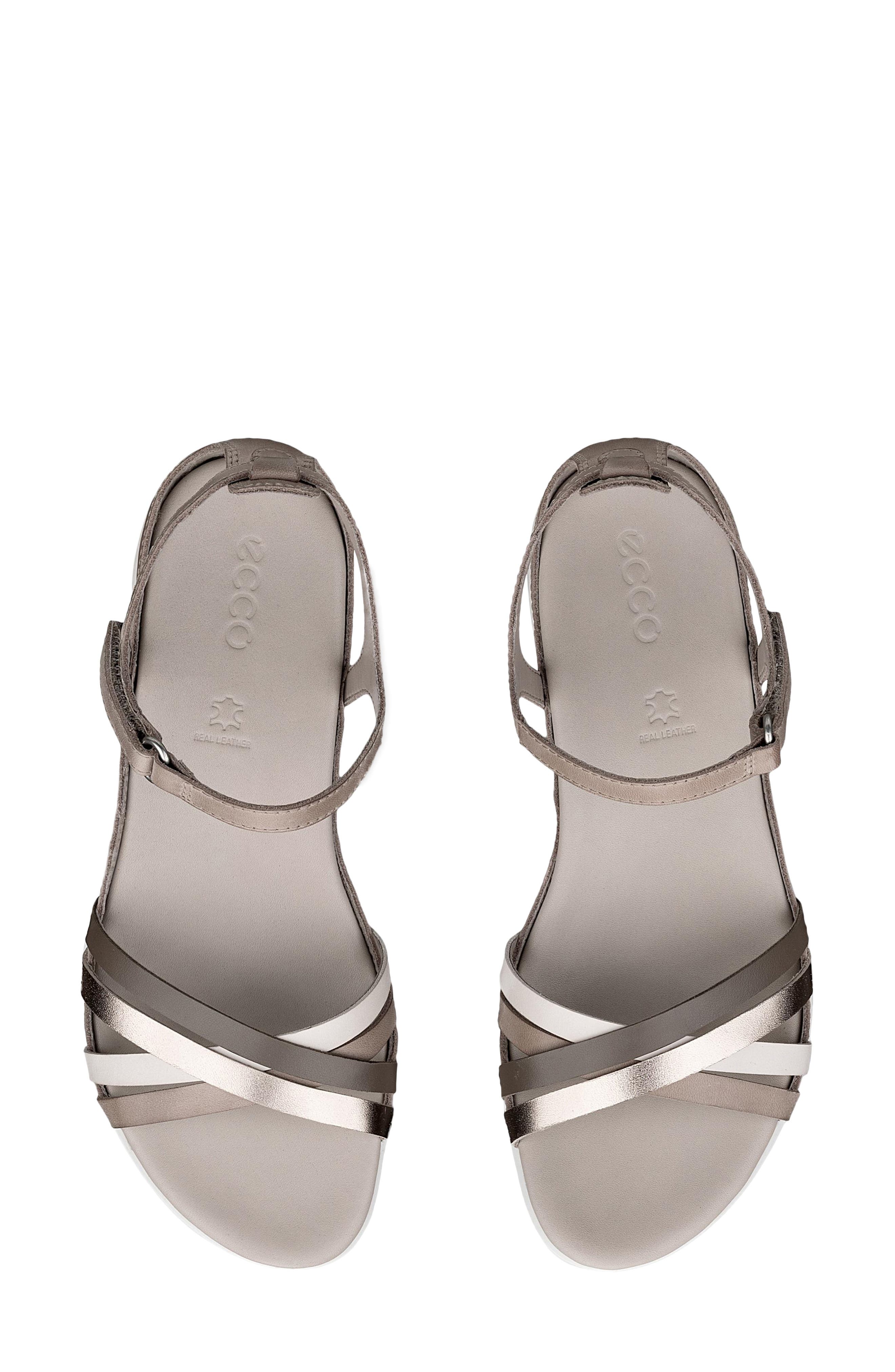 Flash Ankle Strap Sandal, Alternate, color, MOON ROCK/ DARK CLAY
