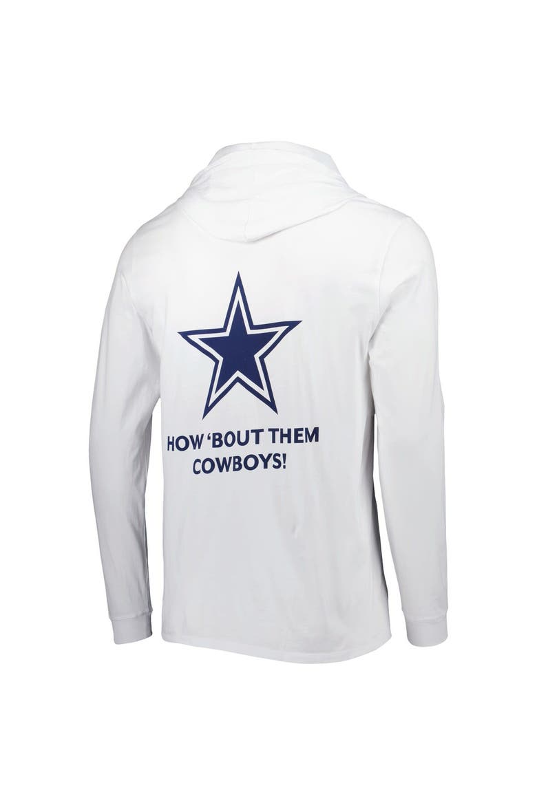 Men's Vineyard Vines White Dallas Cowboys Local Long Sleeve Hoodie T-Shirt, Alternate, color, White