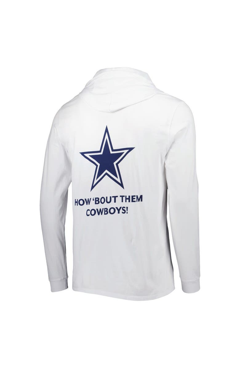 vineyard vines Men's Vineyard Vines White Dallas Cowboys Local Long Sleeve Hoodie T-Shirt, Alternate, color, White