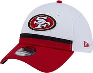 New Era Men's New Era White/Scarlet San Francisco 49ers Dashmark Rays 39THIRTY Flex Hat