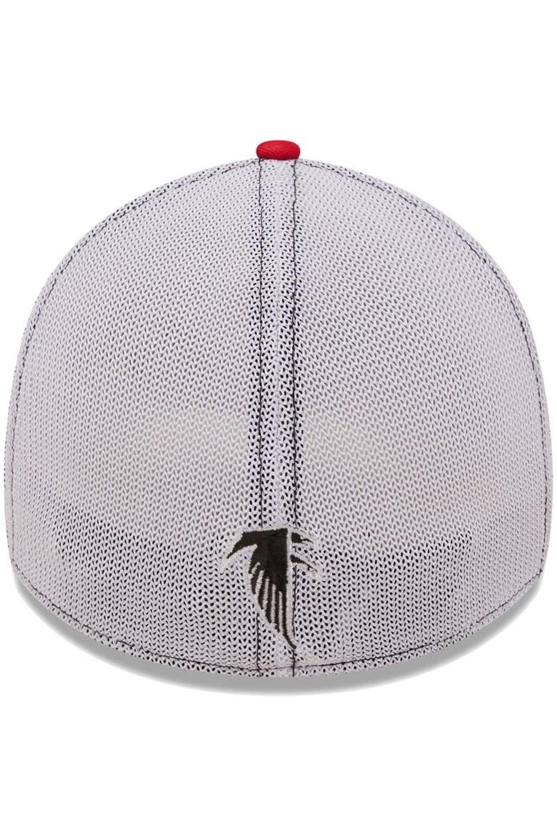 Men's New Era Black/Red Atlanta Falcons Team Banded 39THIRTY Flex Hat, Alternate, color, Black