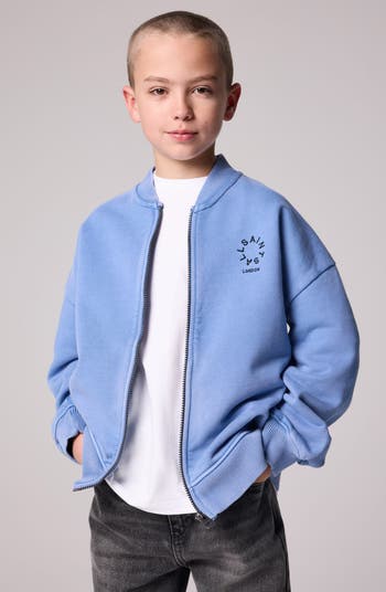 Kids' Oversize Tierra Logo Knit Bomber Jacket